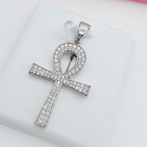 925 Sterling Silver Cubic Zirconia Pendant, U19254441 - Picture 1 of 11